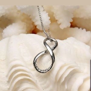 Sterling Silver eternity necklace